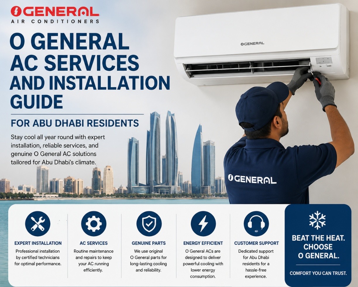 O General AC Installation Abu Dhabi