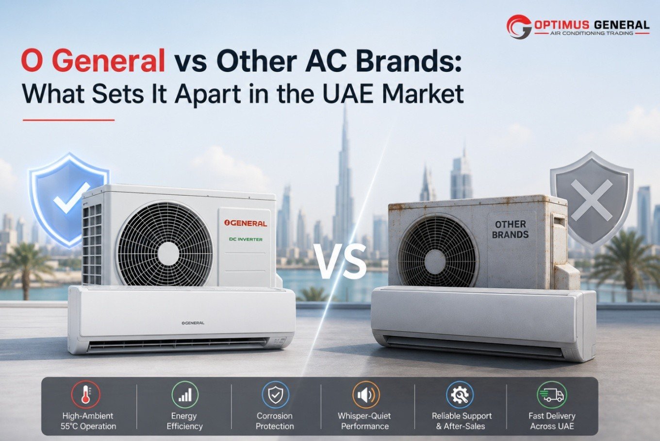 O General vs Other AC Brands: What Sets It Apart in the UAE Market